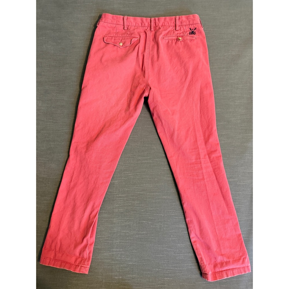 Polo Ralph Lauren Pants Mens Coral Pink 35x32 Chino Slim Gi Fit Straight Leg - Picture 13 of 16